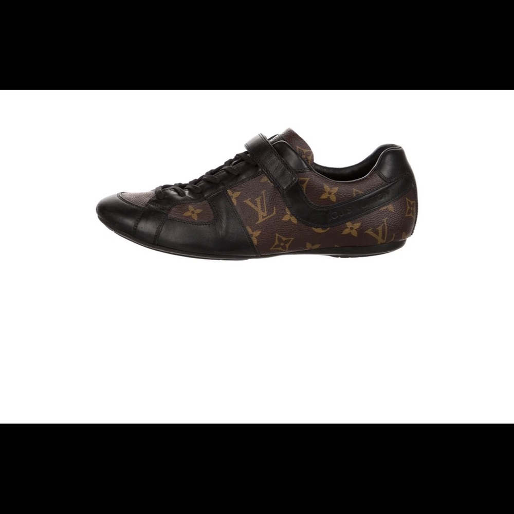 Authentic Monogram Pattern Coated Canvas Sneakers - Picture 3 of 3